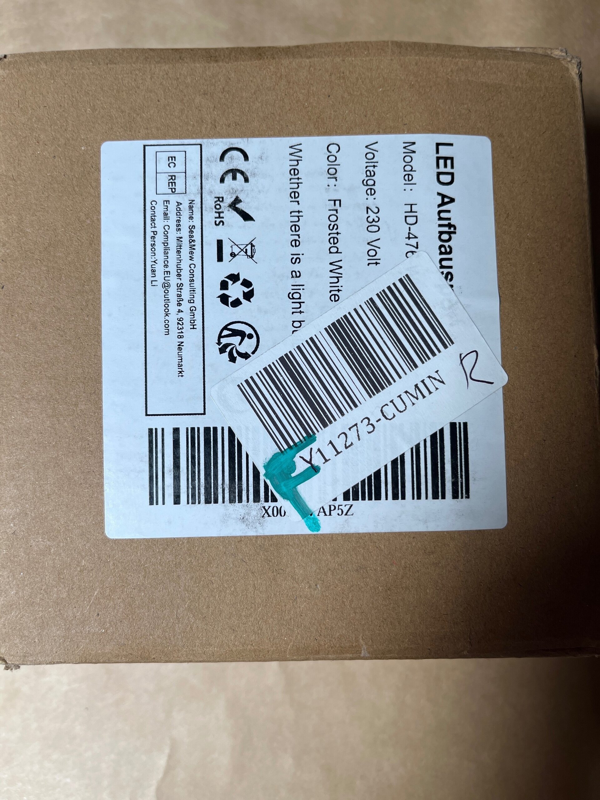 Pack 4 Focos techo blancos LED metal 10w - 6