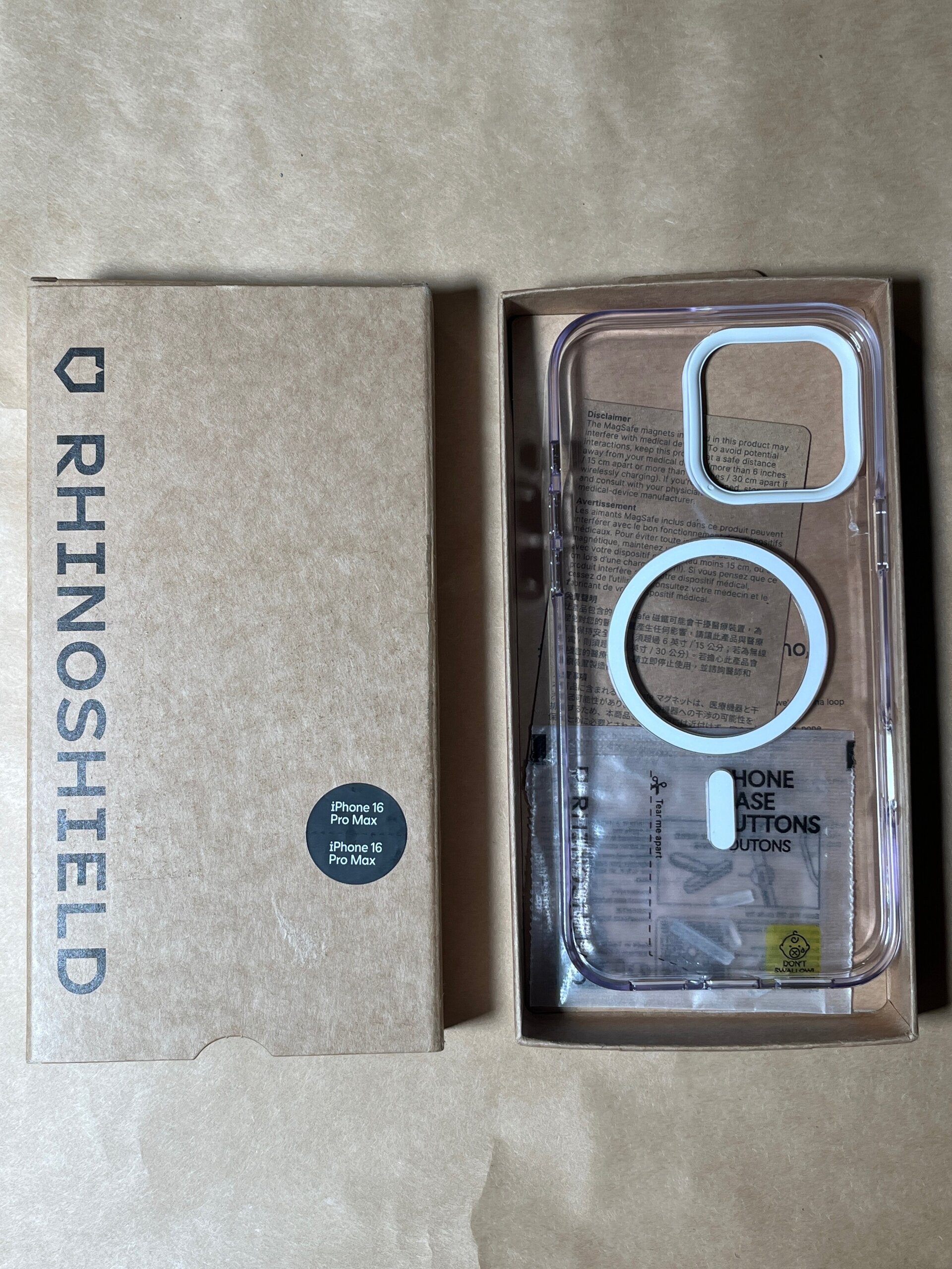 Funda iPhone 16 Pro Max Rhinoshield transparente Magsafe - 2