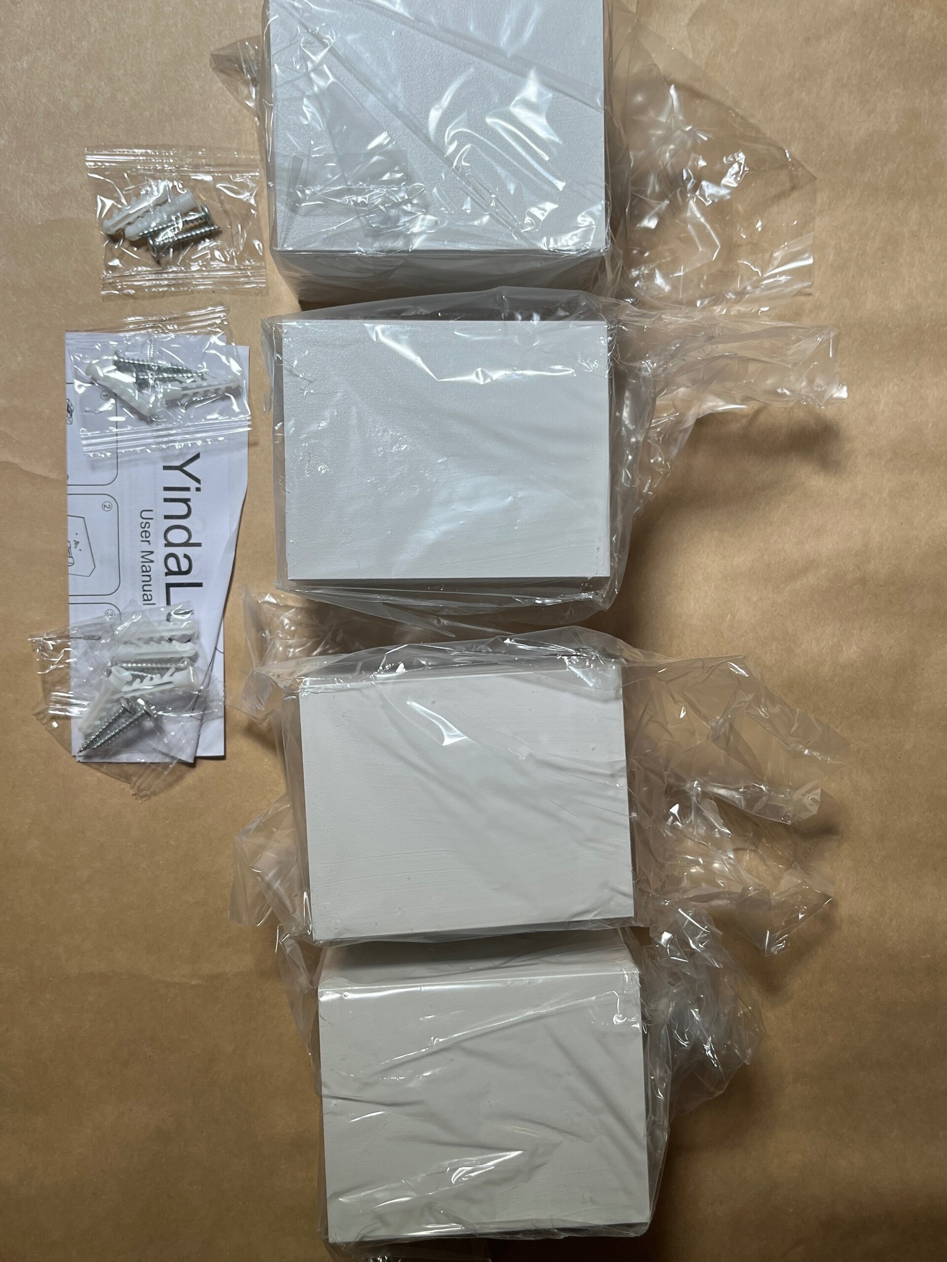 Pack 4 Focos techo blancos LED metal 10w - 10