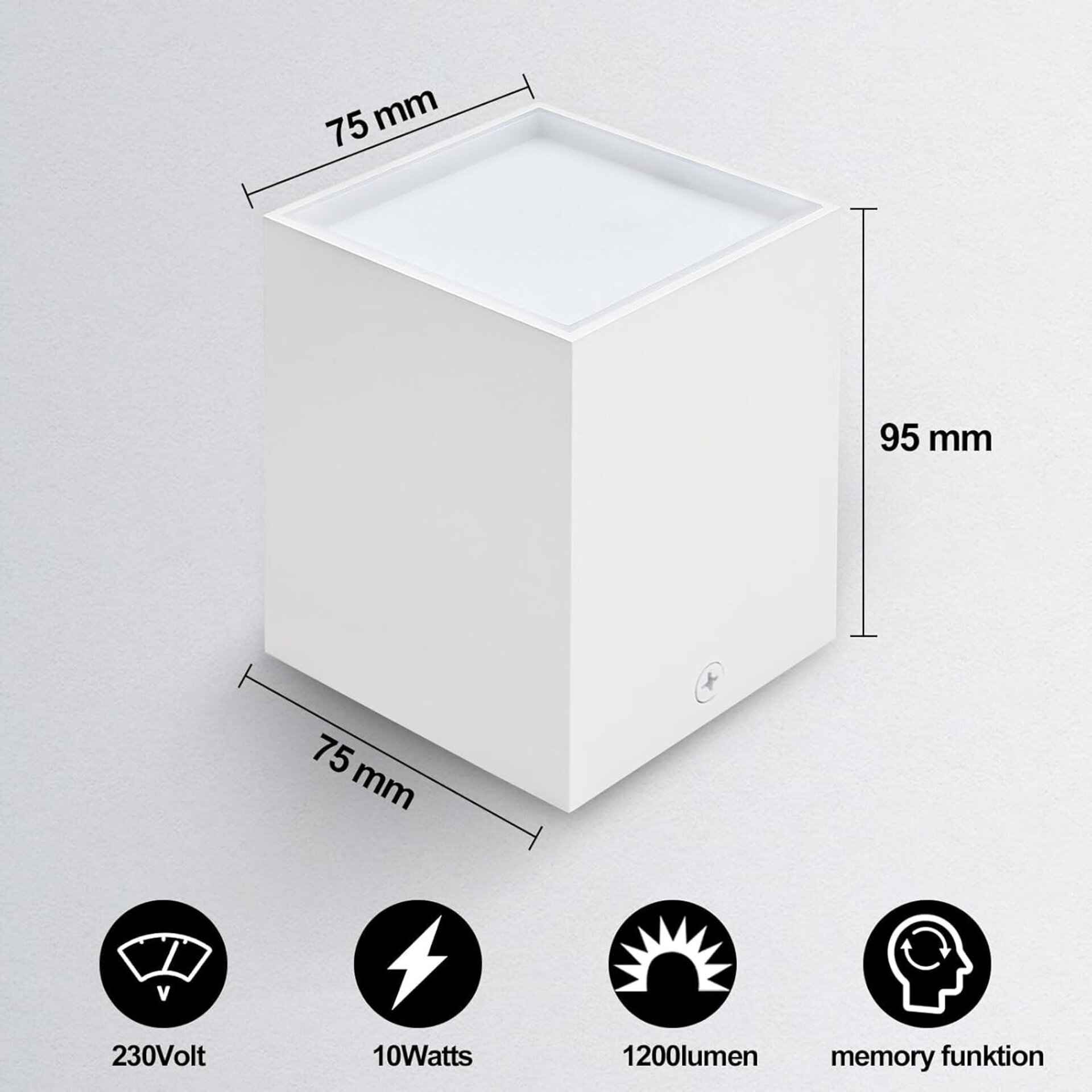 Pack 4 Focos techo blancos LED metal 10w - 4